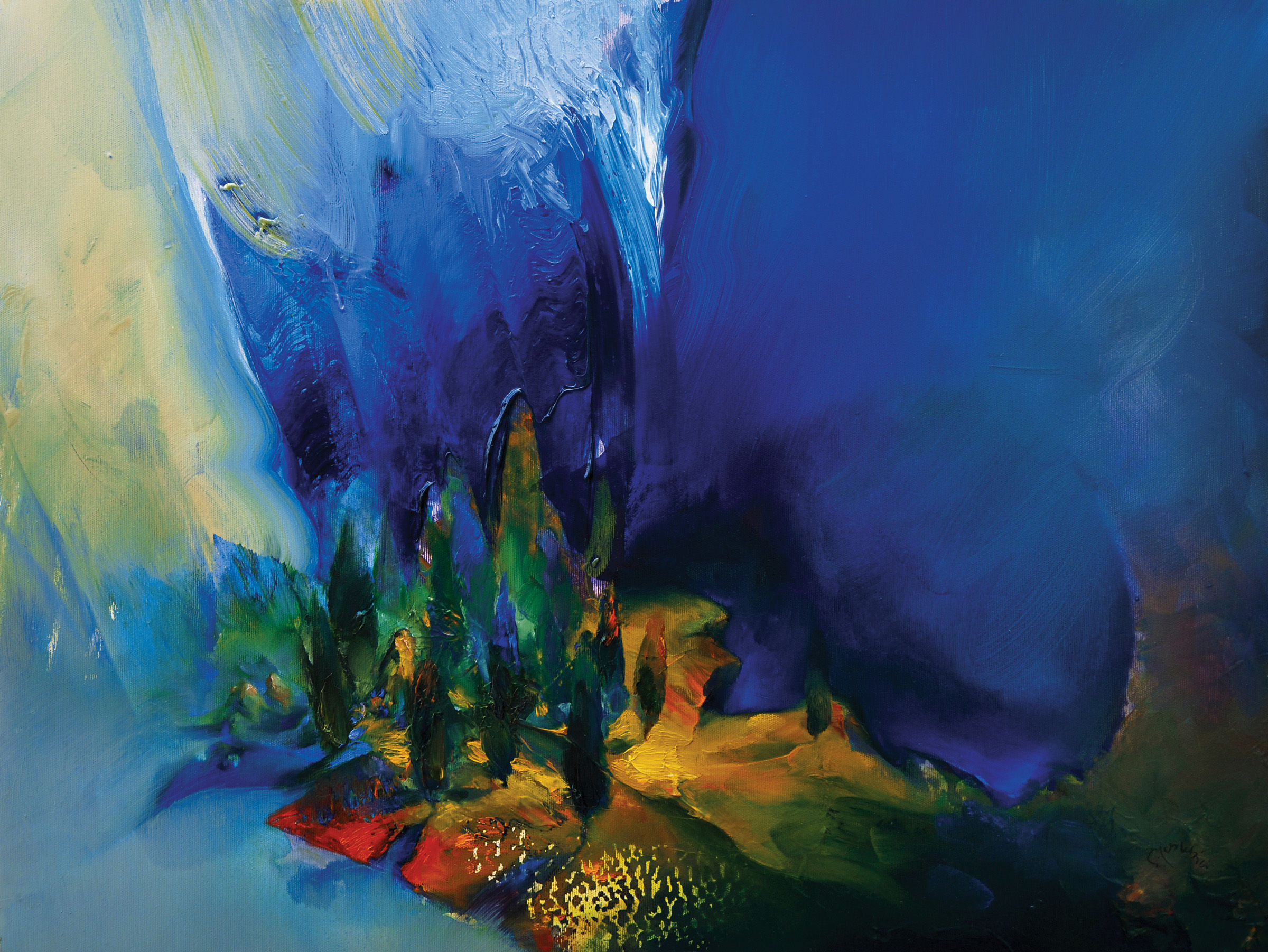 02.Serdar Leblebici Serie Paisaje pintura al oleo-lienzo--Landscape Series oil-canvas 60x80 cm.2015