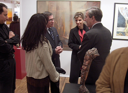 2006-Paris Büyükelçimiz O.Korutürk,SNBA Başkanı ve Ela Görkem stantımızda